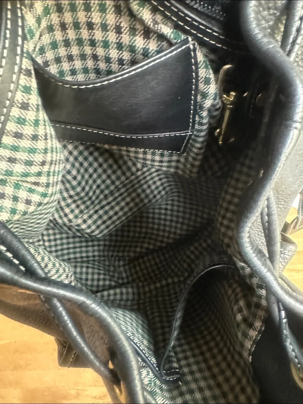 GHURKA LUXURY BLACK LEATHER BACKPACK
